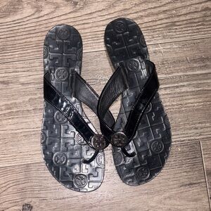 Tory Burch Black Flip Flops